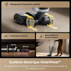 DREAME H15 Pro Heat Aspirateur Laveur, Nettoyage des sols à 85 °C, bras robotisé IA GapFree, capteur RVB intelligent, 22 kPa, 0 nœuds, lavage brosse à 100°C, séchage en 5 min à 90°C,contrôle par appli