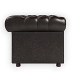 Nismaaya Camryn Traditional Chesterfield 2 Seater Sofas Dark Brown