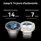 HUAWEI Watch GT 5 Pro 46mm Montre Connectée, Design aux Lignes épurées, Programmes d'entraînement de Pointe, Suivi de la santé, ECG, Jusqu'à 14 Jours d'autonomie, iOS& Android, Noir