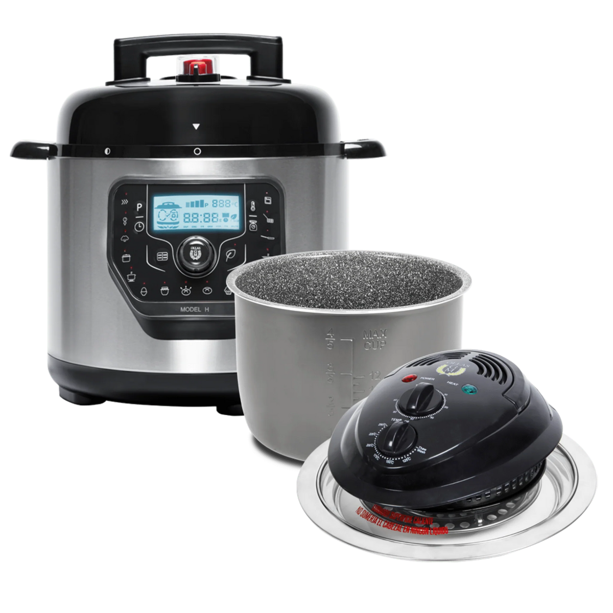 Olla GM Modelo H Deluxe + Cabezal de horno + Cubeta Excelsior