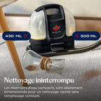 BISSELL SpotClean Mini Shampouineuse Filaire, Nettoyeur Tapis Portable, Idéal pour les Nettoyages Rapides, Compact et Léger, Élimine les Taches en Voiture, Bateau, Canapé et Plus Encore, 41491