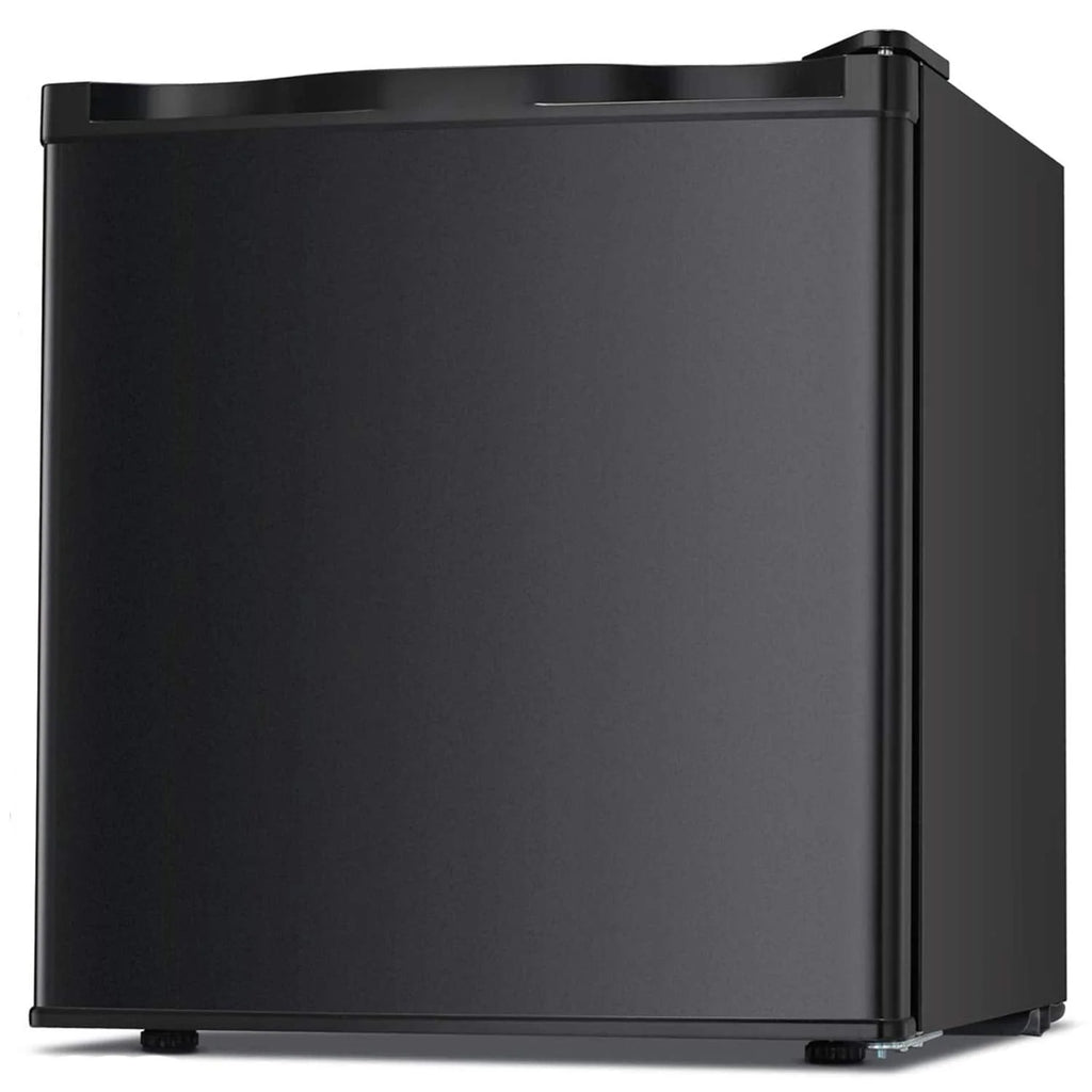 Antarctic Star Congelador Vertical Compacto con Puerta Simple Reversible de Acero Inoxidable, Estantes Ajustables y Removibles para Hogar y Oficina, 1.1 pies cúbicos, Color Negro