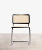 Silla de Comedor de Madera, Ratán y Metal Candy