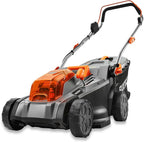 FUXTEC Tondeuse à Gazon sans Fil 40V (2x20V) E2RM43 Set Batteries et Chargeur - Largeur De Coupe 43cm, 40L, Hauteur De Coupe Variable, Tondeuse à Gazon Batterie, sans Fil