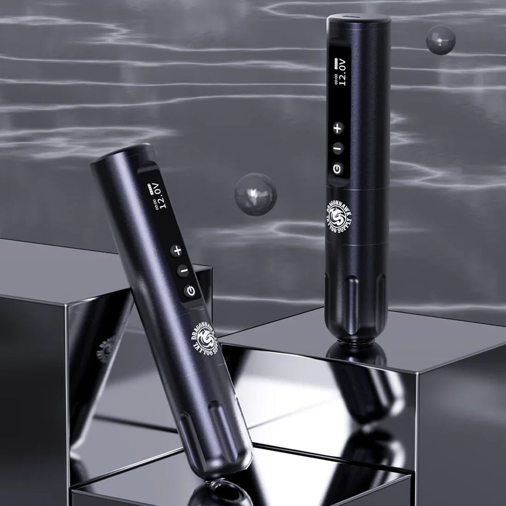 Kit de Máquina de Tatuaje Inalámbrica Dragonhawk X9 con Motor Mcore-L1 – Horas de Trabajo Extremadamente Largas