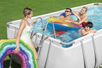 Bestway Ensemble de piscine rectangulaire Power Steel 404x201x100 cm