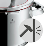 WMF Function 4 - Batería de Cocina 5 Piezas, Acero Inoxidable Apto para Inducción, 1 cacerola baja de 20 cm, 3 cacerolas altas de 16 cm, 20 cm y 24 cm con tapa, 1 cazo 16 cm