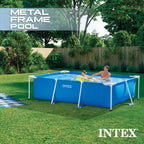 Intex Piscine Metal Frame Junior rectangulaire Tubulaire (l) 2,60 x (l) 1,60 x (h) 0,65m