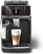 Série 5400 Machine Expresso - Café à Grain - LatteGo Mousseur à Lait, 12 Spécialités de Café, Affichage Intuitif, 4 Profils Utilisateur, Chrome (EP5447/90)