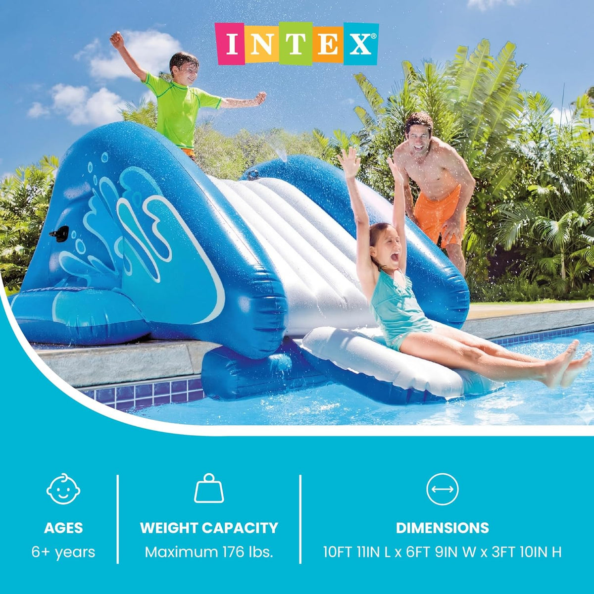 Intex Toboggan Gonflable à Eau