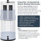 Big Berkey système filtre eau 8L inox gravité + 2 filtres BB9-2
