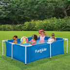 FUNSICLE Piscine Tubulaire rectangulaire 2,13 m x 1,52 m x 0,61 m