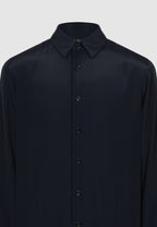 Chemise en crêpe fluide noir