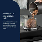 De’Longhi Rivelia - Perfetto Machine à Café Automatique, Mousseur à Lait Classique, 8 Boissons Enregistrées, Écran Tactile Couleur, Réservoir à Grains de Café Interchangeables, Noir (EXAM440.35.B)