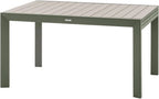 Hespéride - Table de Jardin Extensible Evasion Beige - 10 Places - Aluminium Antirouille Aluminium Effet Bois - Rallonge Coulissante