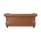 Nismaaya Cammie Chester 2 Seater Leather Sofa