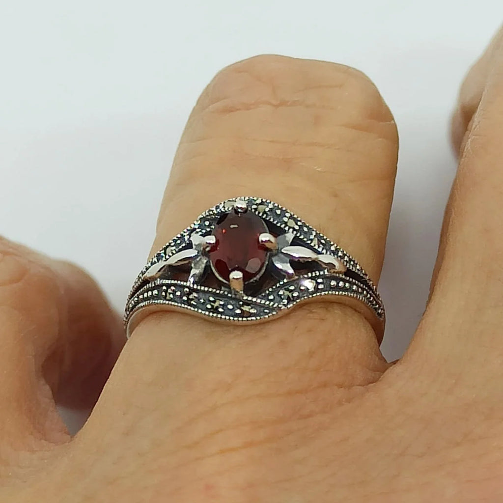 Bague Eleonore Grenat