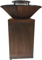 Brasero Acier corten Rond - 75 cm, 12 Personnes, Jardin et extérieur/Barbecues et planchas/Braseros