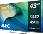Smart Tech TV QLED 4K UHD 43' (109 cm) 43QW02V Web OS TV- 4xHDMI - 2xUSB - Dolby Vision - Dolby Atmos