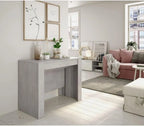 Mobelcenter - Mesa de Comedor Consola Extensible, Mesa para Salón recibidor o Cocina, Mesa Fuelle Extensible, Color Cemento (1127)