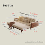 Nismaaya New and Stylish SERENIT Sofa Cum Bed Solid Teak Wood