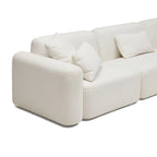 Nismaaya Pascal Modular Sofa Ivory White 4 Seater Corner