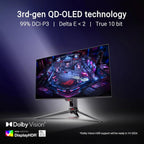 ASUS Moniteur Gaming ROG Swift OLED PG32UCDM ― 32 Pouces, Dalle QD-OLED 4K (3840 x 2160), 240 Hz, 0,03 ms (GTG), Compatible G-Sync®, dissipateur Thermique personnalisé, 99% DCI-P3, 90 W Type-C®