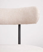 Silla de Comedor en Tela y Metal Alexia