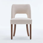 Lot de 4 chaises de salle à manger tapissées de tissu