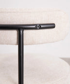 Silla de Comedor en Tela y Metal Alexia