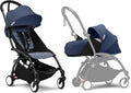 Poussette Stokke YOYO3 avec pack nouveau-né et pack couleur 6+ - Comprend un cadre noir, un pack couleur YOYO 6+ (gingembre) et un pack nouveau-né 0+ (gingembre)