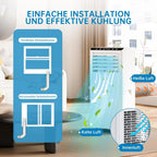 Climatiseur Mobile 9000 BTU, Mobile Klimageräte Avec Tuyau d’évacuation, Climatiseur Mobile Silencieux