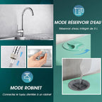 AIRMSEN Mini Lave-Vaisselle de Comptoir, 5+1 Programmes, Réservoir d'Eau de 5L, Contrôle Tactile et Écran LED, Adapté pour les Cuisines Familiales, Appartements et Dortoirs, Vert