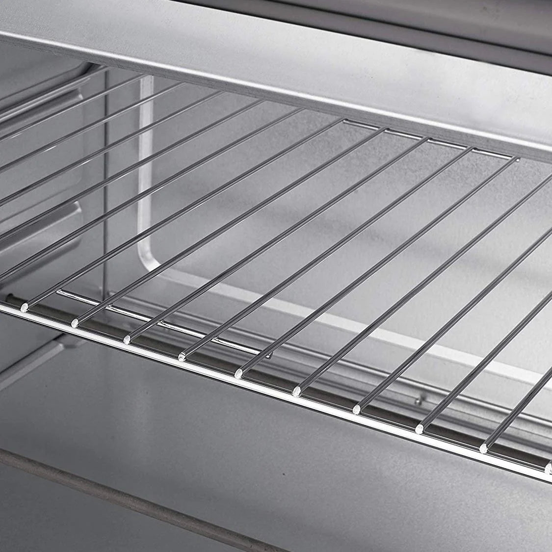 Horno Convección Sobremesa, 45l, Acero Inoxidable, Asador Pollo, Temporizador, Ajuste Temperatura Negro 2000w Mpm Mpe/07t