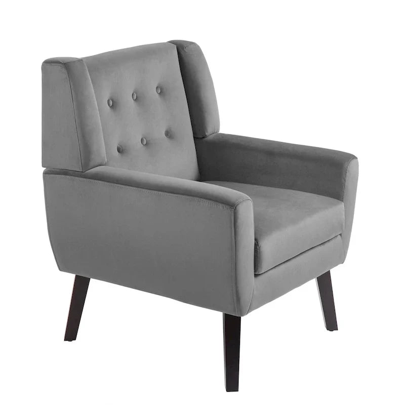 Set of 2 Velvet Living Room Accent Chair Upholstered Armchair