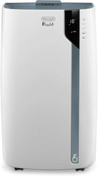 De'Longhi Pinguino PAC EX105 Climatiseur mobile avec technologie EcoRealFeel 10 000 BTU/h, pour pièces jusqu'à 100 m³, fonction déshumidification et ventilation, minuterie 24 heures, classe
