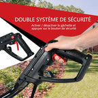 Motobineuse Motoculteur Électrique 1500W Profondeur Travail 22CM Largeur 43CM avec Poignée Pliable Roues Réglables 6 Lames