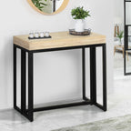 IDMarket - Table Console Extensible Toronto 10 Personnes 235 cm Design Industriel