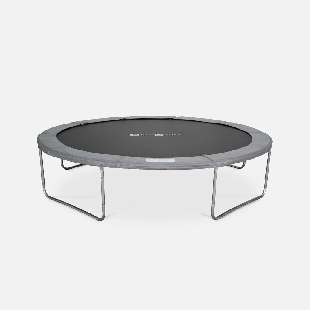 Cama Elástica Con Protección Red De 370cm, Gris