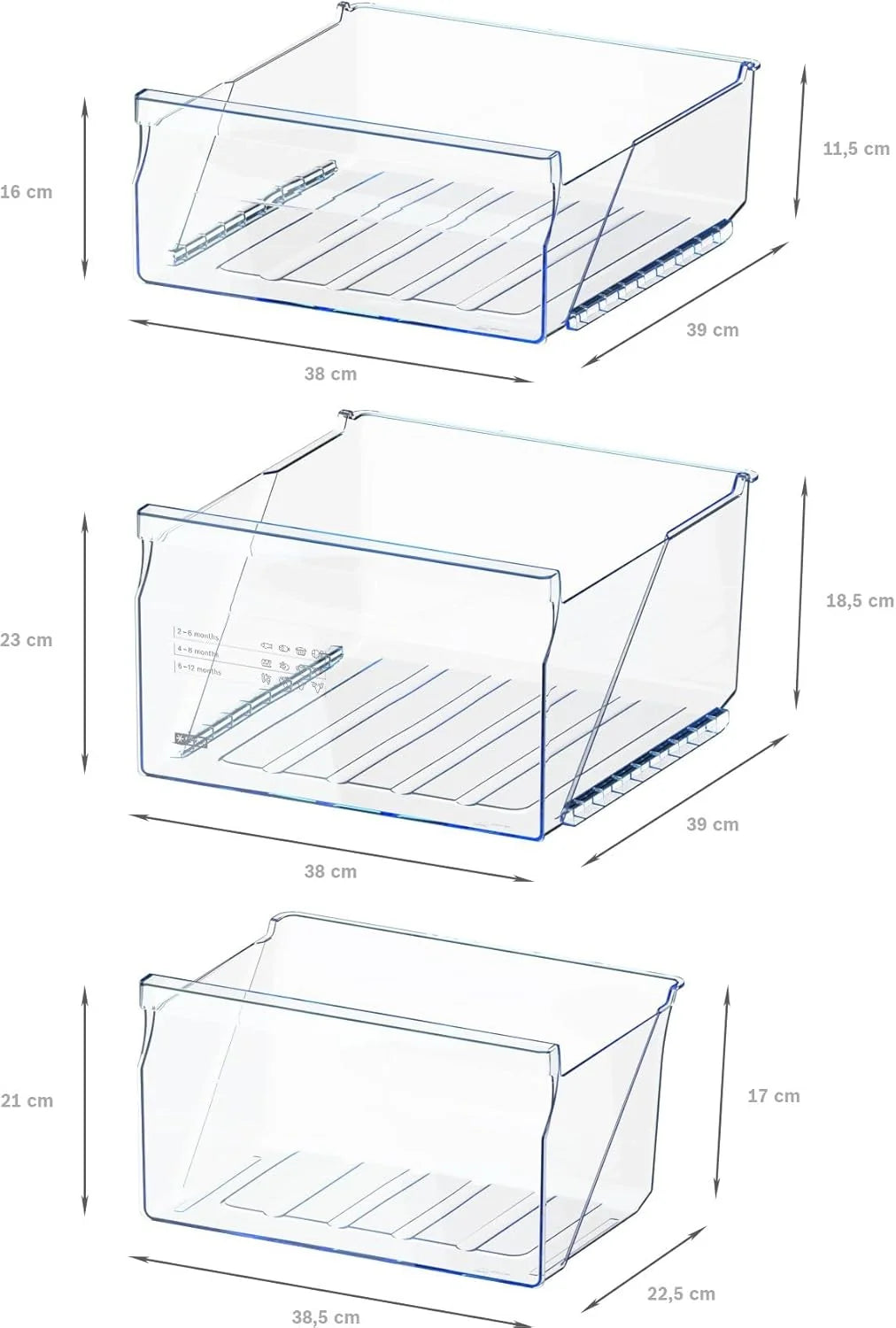 Bosch GTV15NWEB - Congélateur sous plan pose-libre - Série 2-83 L - 3 tiroirs de congélation - 85 x 56 cm - Blanc
