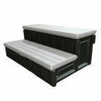 Leisure Accents Escalones con Compartimento de Almacenamiento para Jacuzzi de Patio de 36 Pulgadas