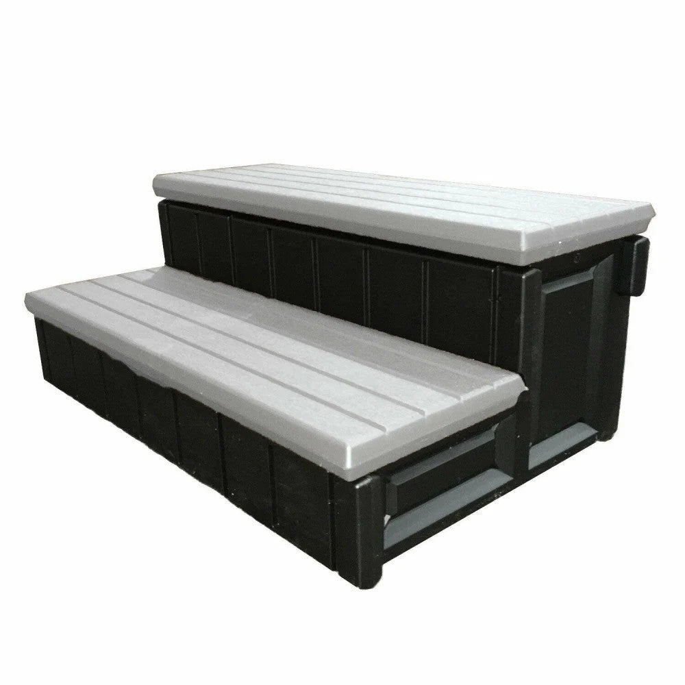 Leisure Accents Escalones con Compartimento de Almacenamiento para Jacuzzi de Patio de 36 Pulgadas