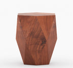 Adelio Modern Solid Wood Diamond End Table