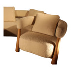 Faber 3+1+1 Seater Oak Wood Sofa