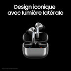 Buds3 Pro, Écouteurs sans Fil, Réduction Active de Bruit, Bluetooth, Argent, Audio 360, AI, Chargeur Secteur Inclus, (Version FR)
