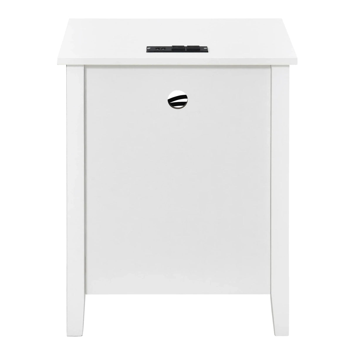 Nightstand Set of 2 with Charging Station End Side Table with 2 Drawers with USB Ports and Outlets Bedside Bed