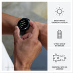 Garmin vívoactive 5 - Montre connectée GPS Sport et santé – Metallic Blue avec Bracelet Bleu Marine (Reconditionné)