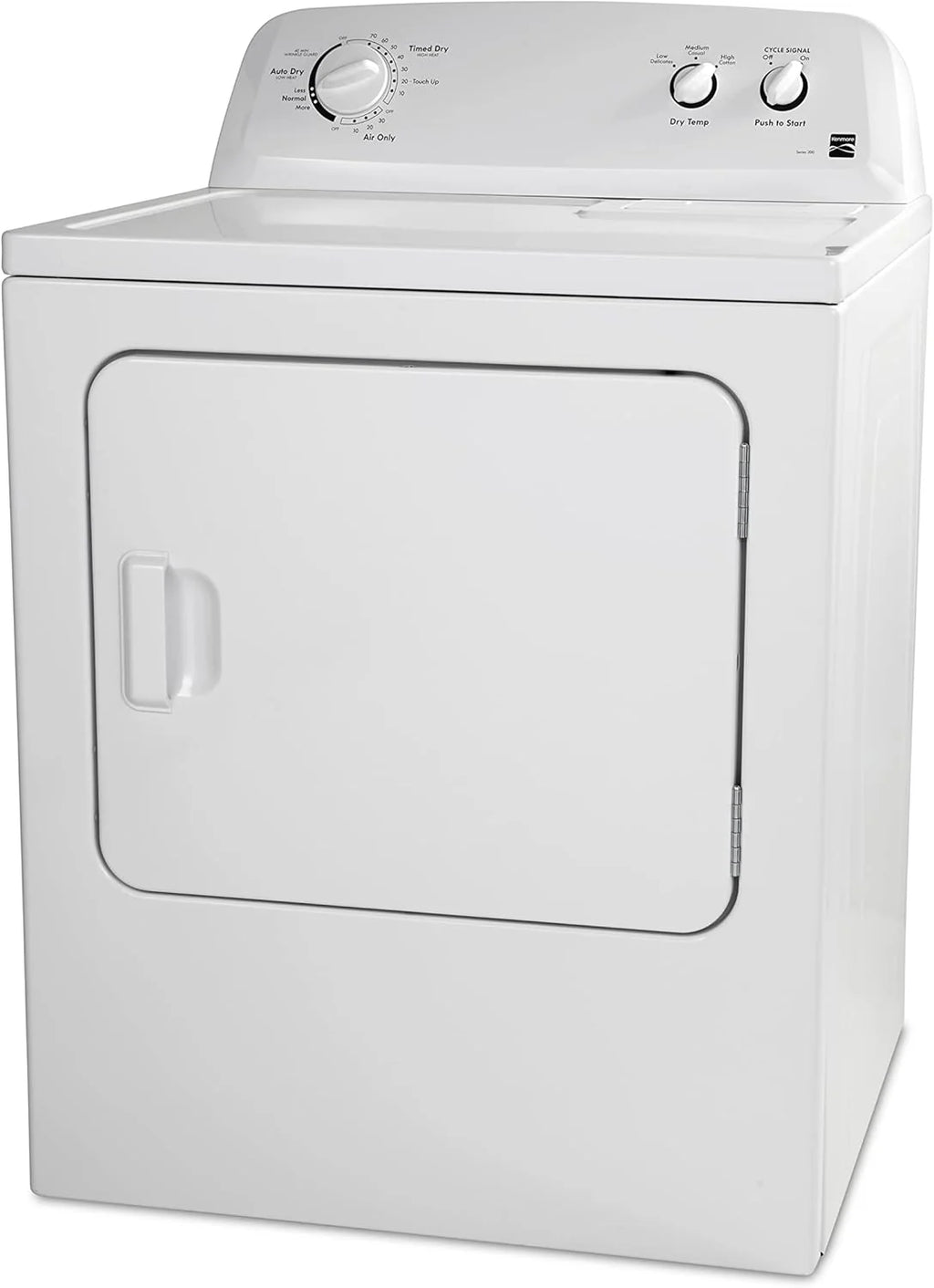 Secadora Eléctrica Kenmore de Carga Frontal de 29″ con Tecnología Wrinkle Guard y Capacidad Total de 7.0 Pies Cúbicos, Blanco