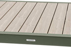 Hespéride - Table de Jardin Extensible Evasion Beige - 10 Places - Aluminium Antirouille Aluminium Effet Bois - Rallonge Coulissante