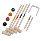 Juego De Croquet De Madera Para 4 Jugadores Vidaxl